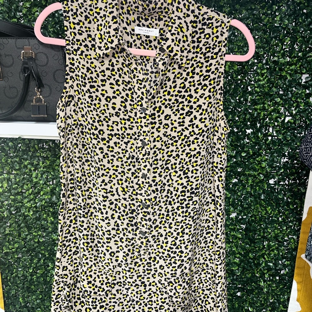 Equipment Leopard Print Blouse